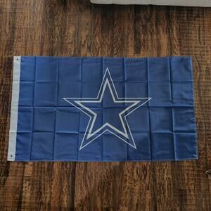 Dallas Cowboys Flag Banner New 3x5 Feet Big Star Gameday‎ Mancave Garage